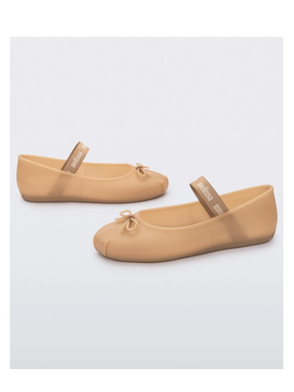 New Melissa Sophie Jelly Ballet Flats Nude Tan Size 8 | Comfortable Lightweight - Picture 2 of 6